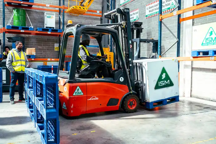 A_forklift_truck_operating_in_a_warehouse _ISM Training_and_Recruitment