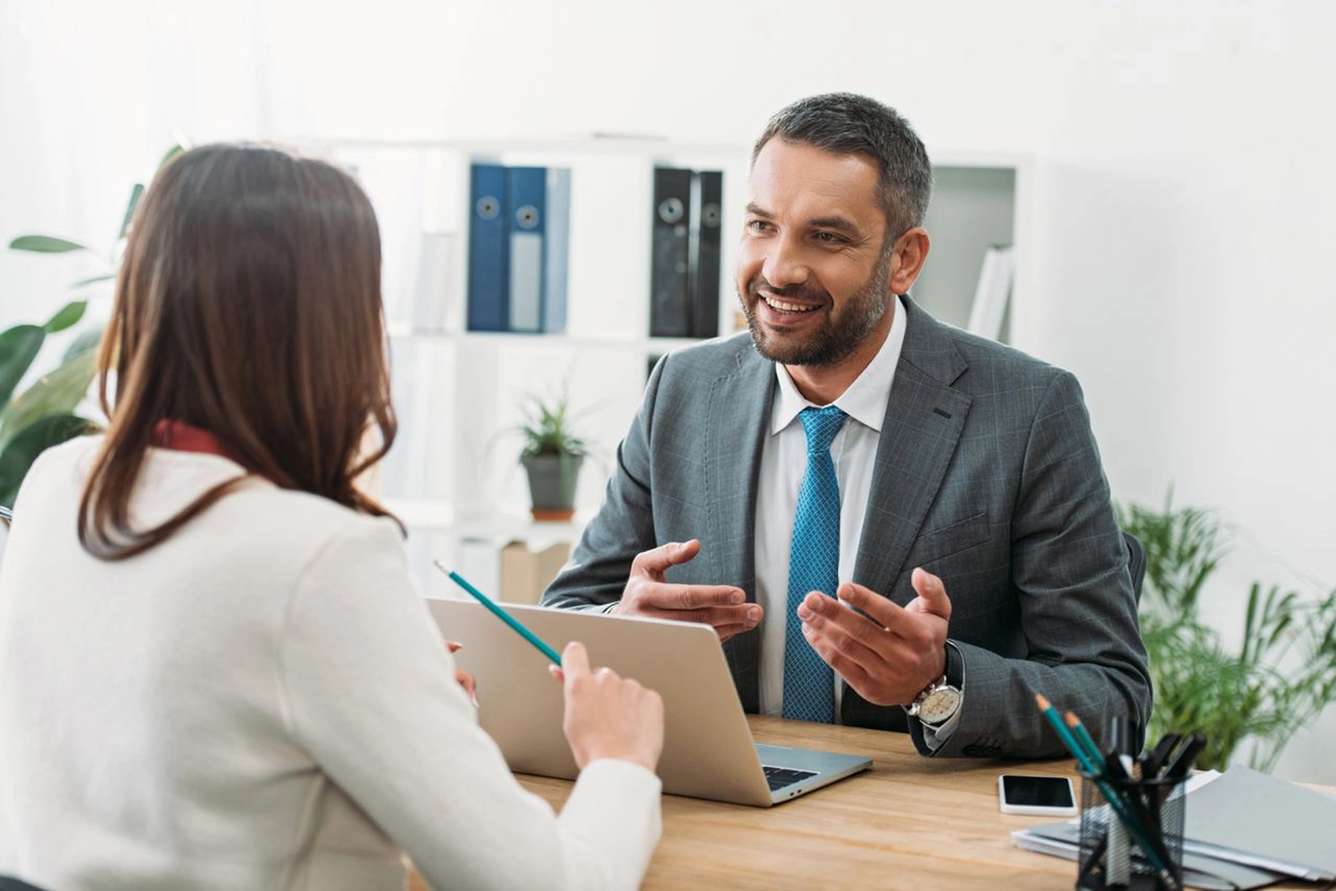A_man_and_woman_conversing_with_each_other _ISM_Training_and_Recruitment